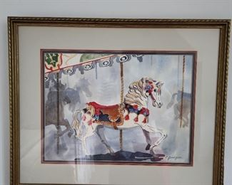 Carousel Horse Framed Wall Art
