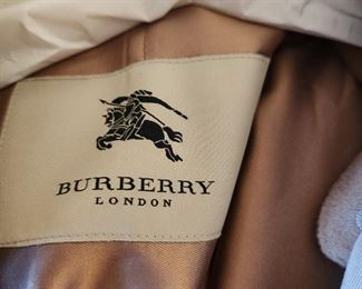 Men's Burberry Lined Coat