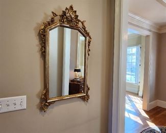 Beautiful Carved Bevel Gold Mirror