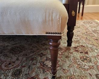 Bench with nail head trim