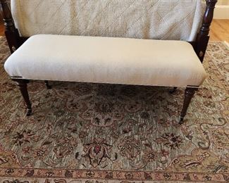 Bench with nail head trim