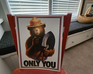 Smokey the Bear Wall Art