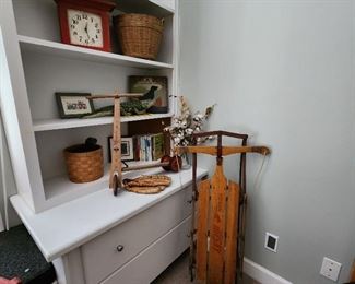 Vintage Scooter and Strand Husky Sled