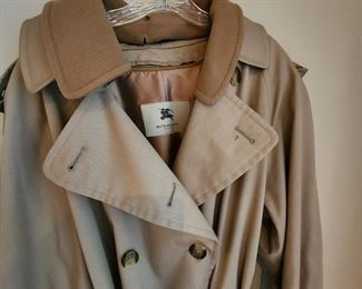 Men's Burberry Lined Coat