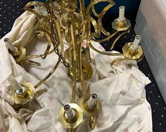BRASS CHANDELIER 