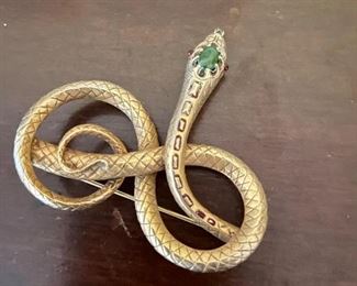 Vtg MMA Pin Brooch Metropolitan Museum of Arts Egyptian Snake 