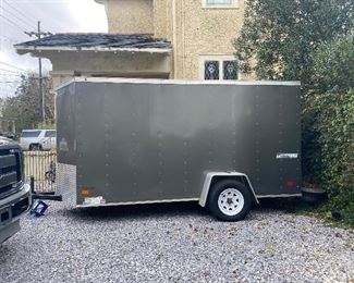 2019 Haulmark Passport Trailer
Filled with lawn equipment (sold separately)  ride on lawn mower and other