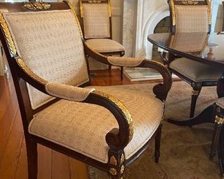 Great E.J. Victor, set of 10 dining chairs
8 side chairs, 2 arm chairs