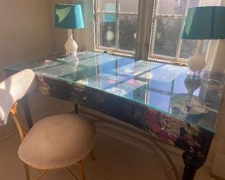 Great looking painted and lacquered desk