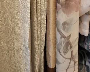 several sets of drapes
