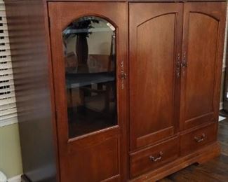 Hooker Entertainment cabinet, Cherry, made in Martinsville, VA