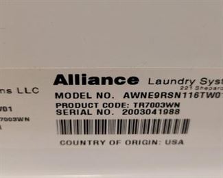 Speed Queen washing machine