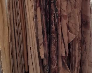 various drapery items 