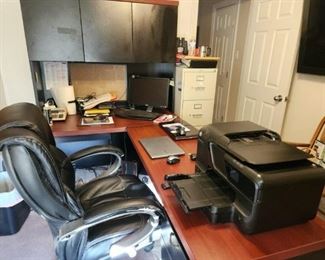 Desk and Credenza Set