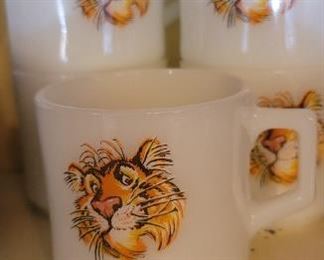 Exxon vintage Tiger coffee cups
