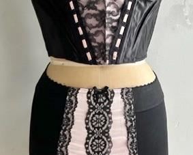 Pink and Black Vintage Lingerie 