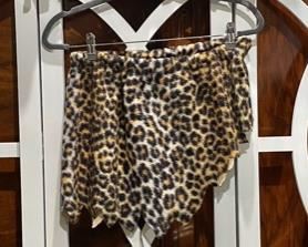 4pc Leopard Vintage Costume (top, skirt, leg warmers)