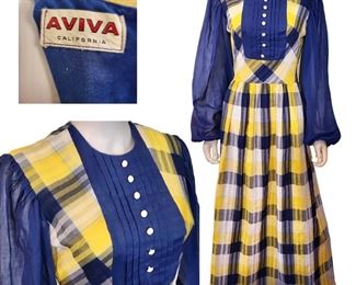 Unique Aviva Vintage Cotton Dress 