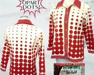 Vintage Op Art Dot Top 