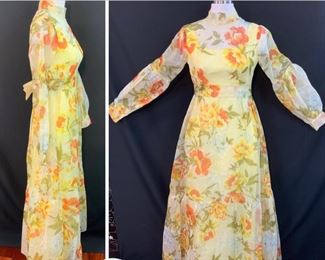 Vintage Gown with Juliet Sleeves