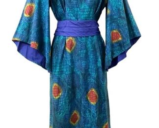 60’s-70’s Ja-Na Hawaii kimono-style Midi