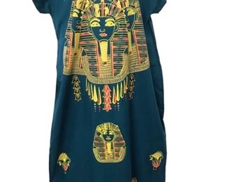 Unique Vintage Egyptian Print Kaftan 