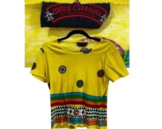 1970s Vintage Cassini Southwest Print Top 