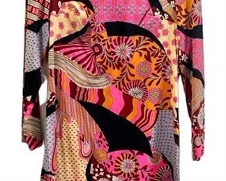 Amazing Psychedelic Vintage Mini Dress 