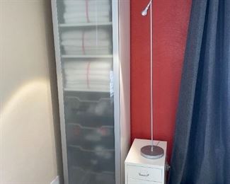 IKEA Helmer 6-Drawer Cabinets, Standing Gooseneck Lamps & Glass Door Tall Cabinets!