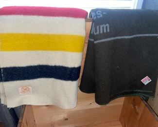 German Wool 82”x78” & Hudson Bay 82”x70” Blankets!

