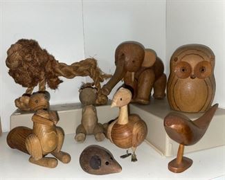 MCM Kay Bojesen, Lourids Lonborg  Denmark Wood & Rope Figurines!
