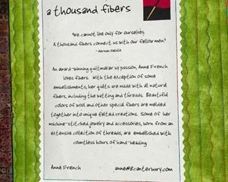 Original Annie French "Quiltwoman" Wall Hanging!