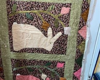 Original Annie French "Quiltwoman" Wall Hanging!