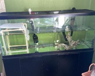 Large Aquarium & Base w/Accessories!