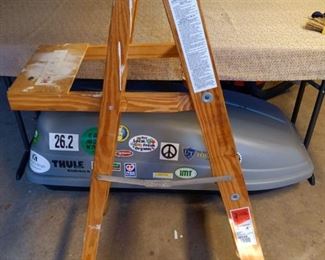 Werner #W334 4’ Wood Ladder 200 lb!