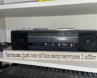 Sony #CFS-W301 Cassette Boombox!