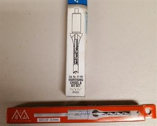 Mortis & Chisel Bit Sets 5/16" & 3/8"!