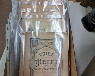 Vintage magazines. 1800's Voice of Masonry and Harpers
