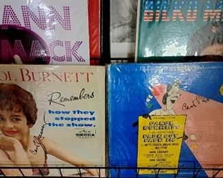 Autographed L.P.s and Lazer discs. Carol Burnett, Lee Ann Womack