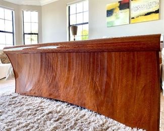 Fabulous Burl Wood Sleigh King Bedroom Set