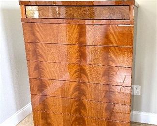 Fabulous Burl Wood Sleigh King Bedroom Set