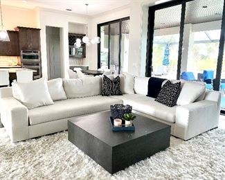 American Signature Two Piece Sectional (sorry, this cocktail table is not available)