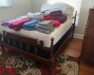 Queen size mattress and linens