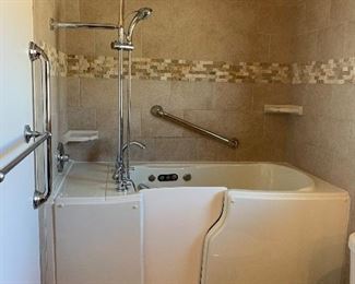 This tub/shower (installed 6 months ago) is for sale. 
