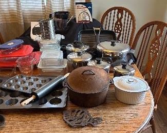 Large Collection of Kitchen Cookware and Bakeware