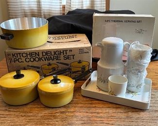 Vintage Cookware and Thermal Serving Set