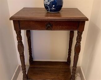 Side table with single drawer