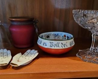 Crystal bell & misc.