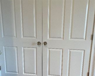 Closest solid doors 
Set of 2 $300
Knobs not included 