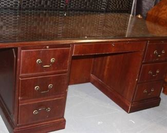 Glass Top Executive Desk